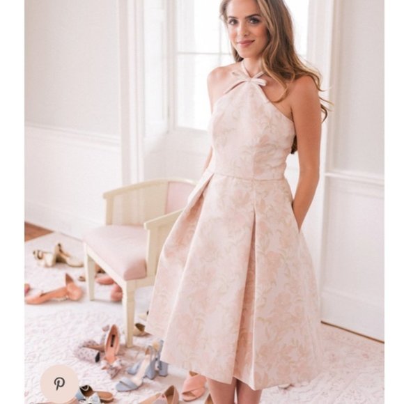 Gal Meets Glam Dresses & Skirts - Gal Meets Glam Evelyn Dress Sea Holly Floral Bow